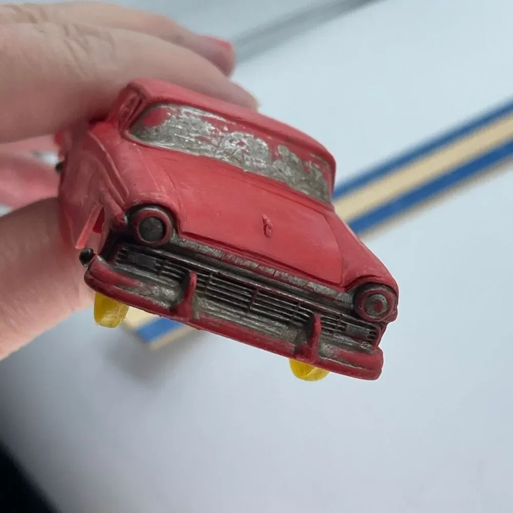 Vintage 1957 Auburn Rubber red rubber  #610 Ford Ranchero.